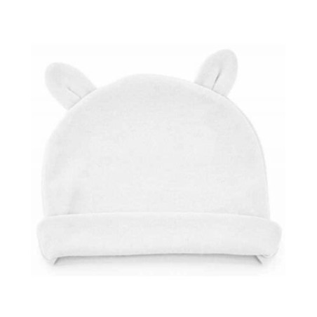 Бебешка шапка BabyJem - White, 50-56 cm