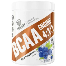 BCAA Engine 4:1:1, синя малина, 400 g, Swedish Supplements