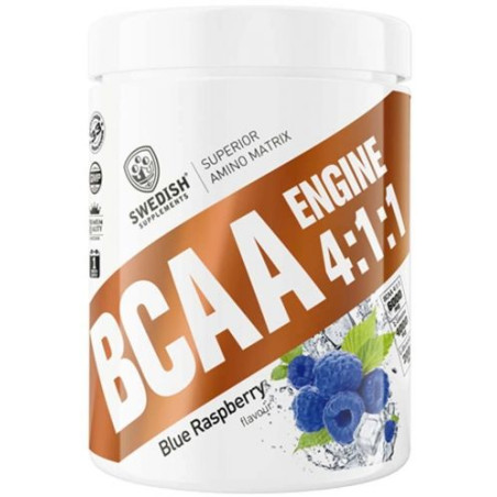 BCAA Engine 4:1:1, синя малина, 400 g, Swedish Supplements