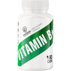 Vitamin B+ Complex, 90 капсули, Swedish Supplements