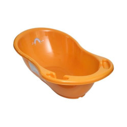 Бебешка вана с изход за оттичане Tega Baby - Meteo, 86 cm, горчица