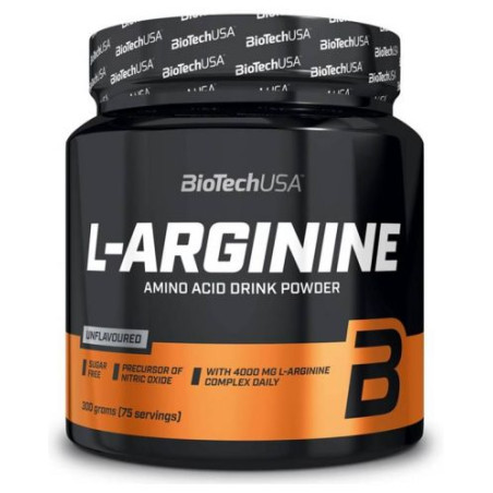 L-Arginine, неовкусен, 300 g, BioTech USA