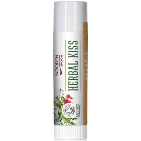 Wooden Spoon Балсам за устни Herbal kiss, 4.3 ml