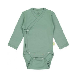 Боди Bio Baby - органичен памук, 50 cm, 0-1 месеца, зелено