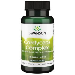 Cordyceps Complex, 600 mg, 60 капсули, Swanson
