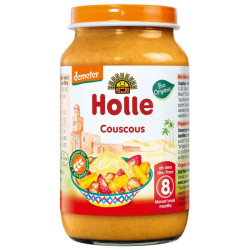 Holle Био зеленчуково пюре с пиле и кускус 8+ месеца 220г