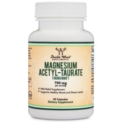 Magnesium Acetyl-Taurate, 60 капсули, Double Wood