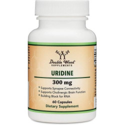 Uridine, 300 mg, 60 капсули, Double Wood