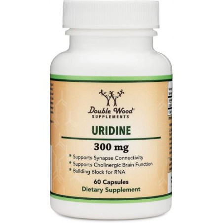 Uridine, 300 mg, 60 капсули, Double Wood