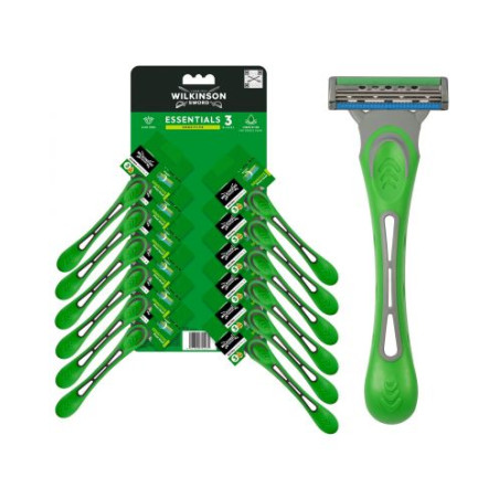 Wilkinson Sword Самобръсначки Extra3 Essential Sensitive, 12 броя