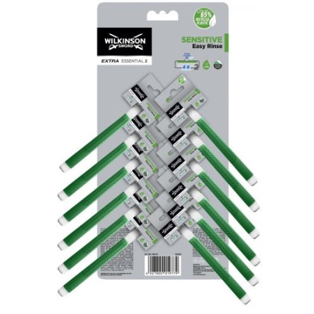 Wilkinson Sword Самобръсначки Extra2 Essential Sensitive, 12 броя