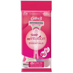 Wilkinson Sword Дамски самобръсначки Extra3 Essentials Beauty, 3 броя