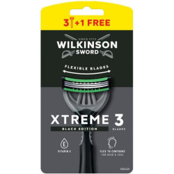 Wilkinson Sword Xtreme3 Мъжка самобръсначка Comfort Black, 3 + 1 броя