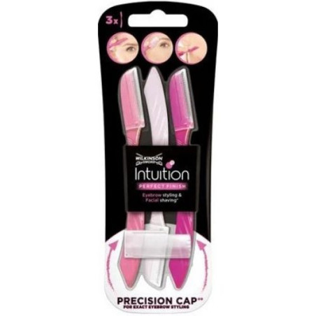 Wilkinson Sword Intuition Инструмент за вежди и лице Perfect Finish, 3 броя