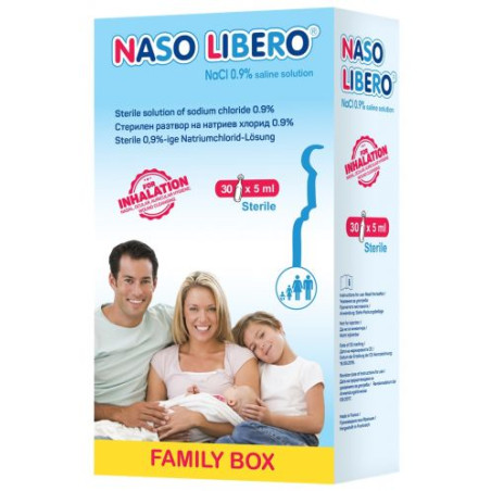 Физиологичен разтвор, 30 дози x 5 ml, Naso Libero