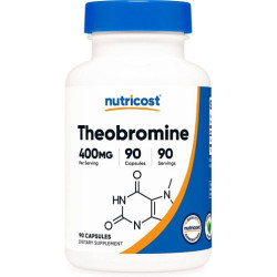 Theobromine, 400 mg, 90 капсули, Nutricost
