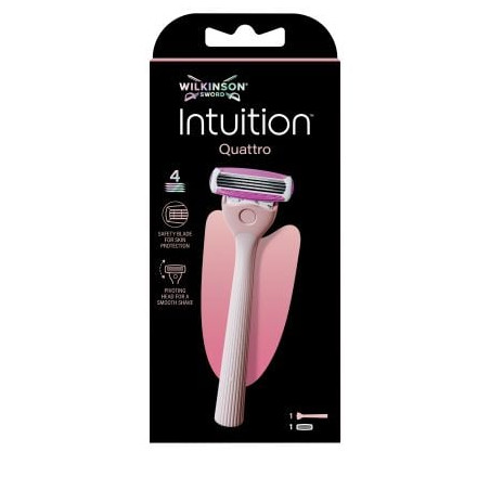 WILKINSON INTUITION QUATTRO Дамска система за бръснене, 1 бр +ножче