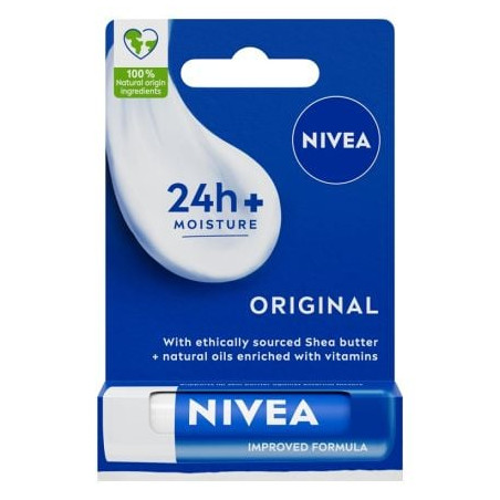 NIVEA ORIGINAL Балсам за устни, 4,8 г.