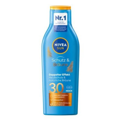 NIVEA SUN PROTECT&BRONZE Слънцезащитен лосион за естествен тен SPF 30, 200 мл