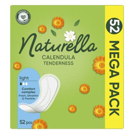 NATURELLA CALENDULA TENDERNESS Ежедневни превръзки, 52 бр