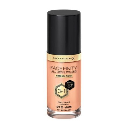 ФОН ДЬО ТЕН MAX FACTOR FACEFINITY ALL DAY FLAWLESS SOFT HONEYSOFT HONEY Фон дьо тен 3 IN 1 № 77 SOFT HONEY