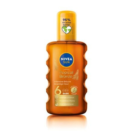 NIVEA SUN Спрей олио за слънце SPF6, 200 мл