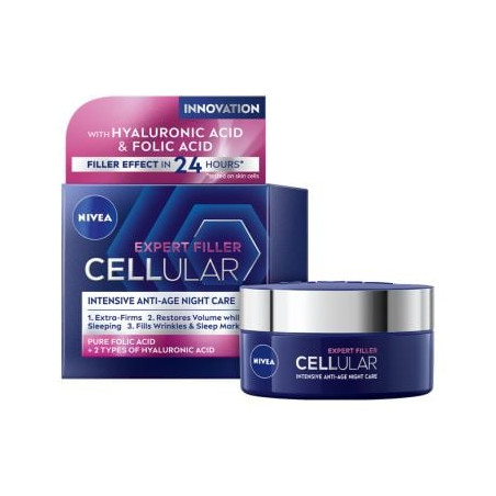 NIVEA CELLULAR EXPERT FILLER Нощен крем, 50 мл