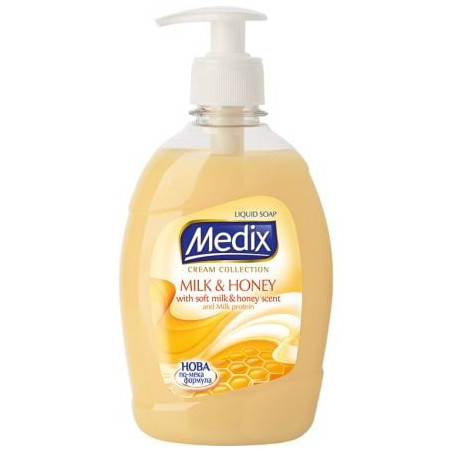 MEDIX CREAM COLLECTION MILK & HONEY Течен сапун помпа, 400 мл.