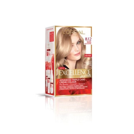 L'OREAL PARIS EXCELLENCE CREME Боя за коса 8.12 NATURAL FROSTED BEIGE BLONDE