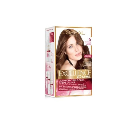 L'OREAL PARIS EXCELLENCE CREME Боя за коса 6 LIGHT BROWN