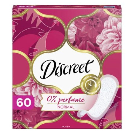 DISCREET NORMAL Ежедневни превръзки, 60 бр.