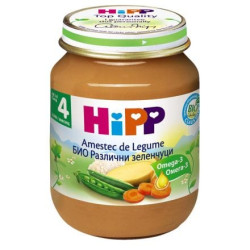 HIPP BIO Пюре различни зеленчуци 4013, 125 гр