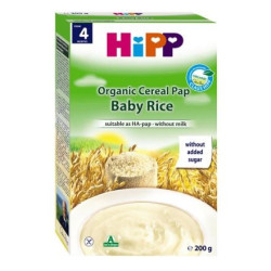 HIPP BIO Безмлечна инстантна каша Ориз 4+ месеца, 200 г
