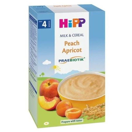 HIPP PREABIOTIK Инстантна каша праскова и кайсия 2983, 250 гр