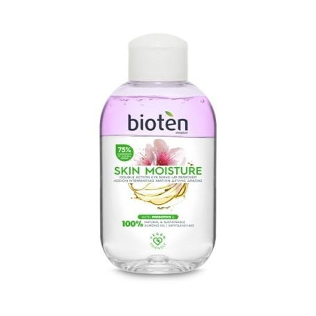 BIOTEN NATURAL ALMOND OIL & HYDRO NUTRIENT Двуфазен лосион за почистване на грим, 125 мл.