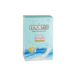 MOE28 Ежедневни дамски превръзки sensitive, 40 бр.