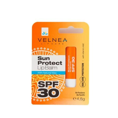 VELNEA SUN PROTECT Балсам за устни SPF30, 4.8 гр.