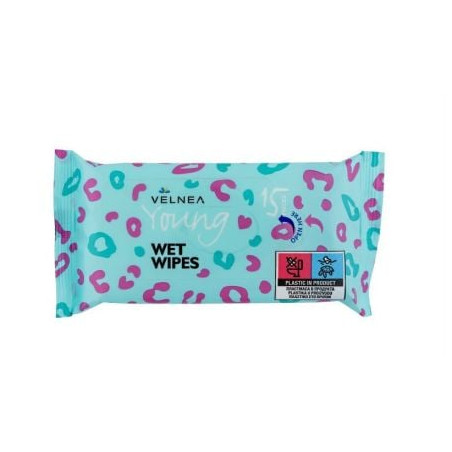 VELNEA YOUNG SOFT Мокри кърпички, 15 бр.