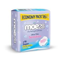 МОЕ28 SENSITIVE SUPER DUO Дамски превръзки, 16 бр.