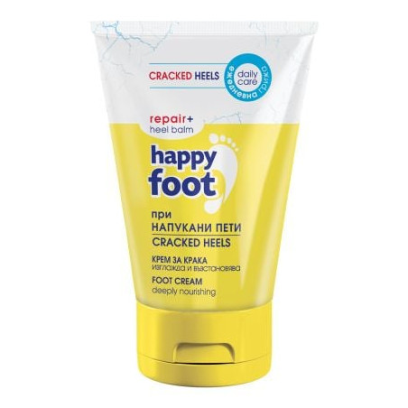 HAPPY FOOT Крем за крака при напукани пети 10% урея, 100мл.