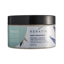 BRAVE.NEW.HAIR. KERATIN Активно подхранваща маска за моментално изгладена и еластична коса. 250мл.