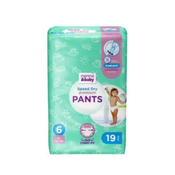 MAMMA&BABY Premium Speed Dry Гащички размер 6, 14+ кг, 19бр