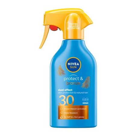 NIVEA SUN PROTECT&BRONZE Слънцезащитен спрей с помпа SPF 30, 270 мл