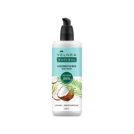 VELNEA NATURAL COCONUT & RICE Серум за тяло, 200 мл