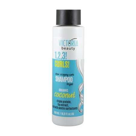 VICTORIA BEAUTY 1,2,3! CURLS! Шампоан за къдрава коса, 500мл