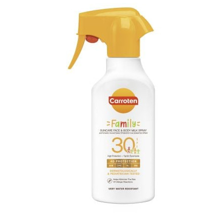 CARROTEN FAMILY Слънцезащитно мляко-спрей SPF30, 270 мл