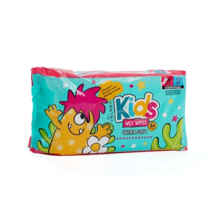 VELNEA KIDS ULTRA SOFT Мокри кърпички, 64 бр.