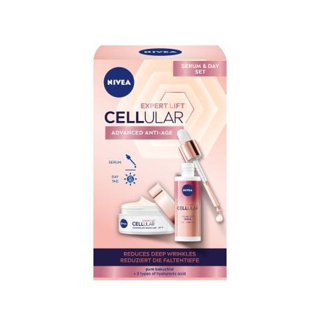 NIVEA Cellular Expert Lift Комплект Дневен крем + Серум