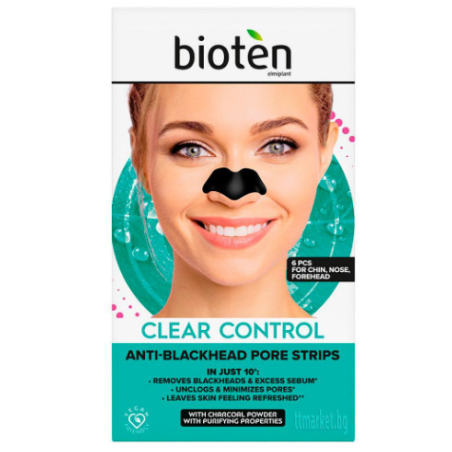 BIOTEN Почистващи ленти за нос, 6 бр.