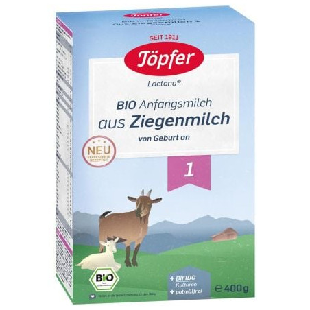 TOPFER BIO LACTANA +BIFIDO 1 Козе мляко за кърмачета 0+М, 400гр.